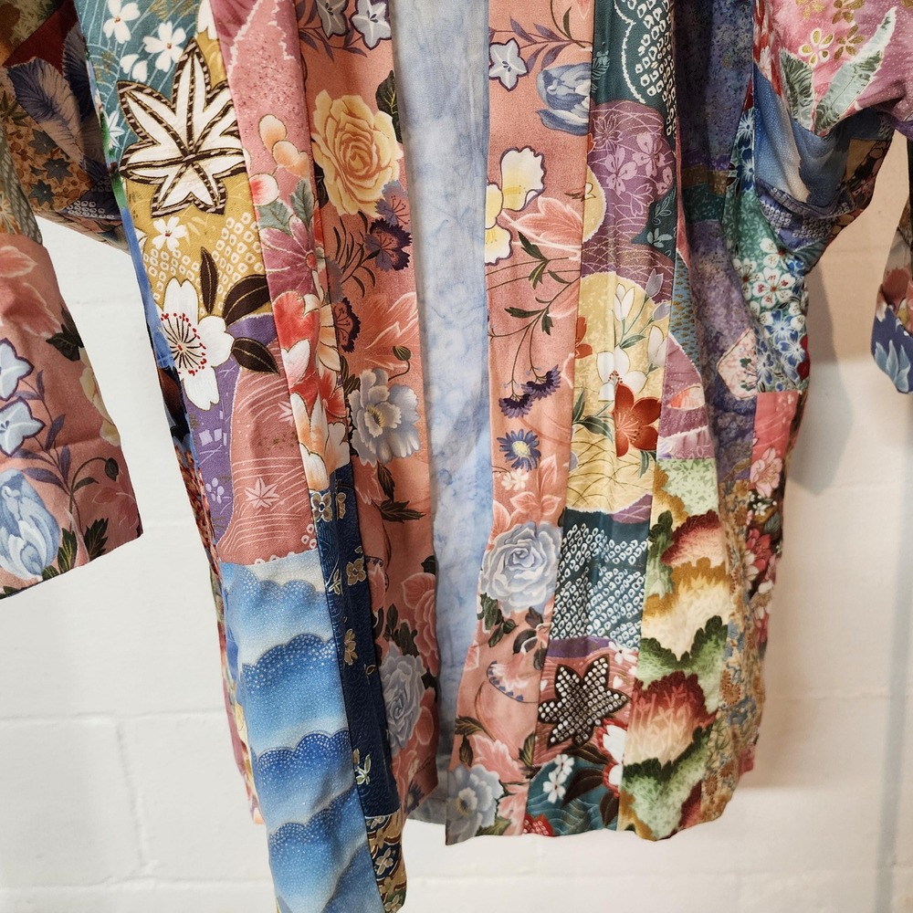 Quilted Jacket Hand Sewing & Patchwork Asian Insp… - image 2